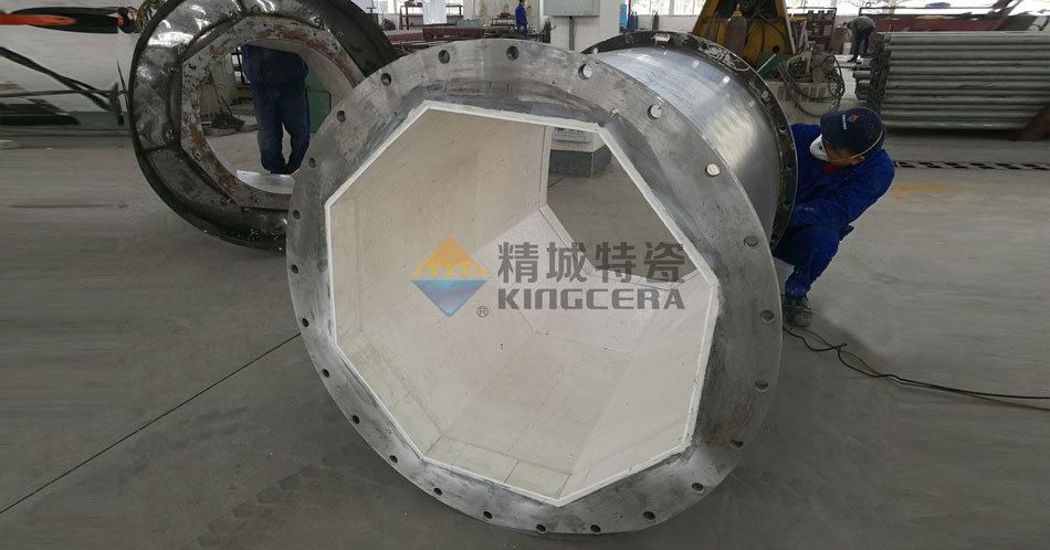 火電廠脫硫系統內襯耐磨陶瓷管